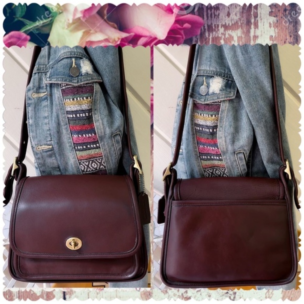 COACH MAHOGANY BROWN CROSSBODY RAMBLER 9061 - Picture 3 of 15